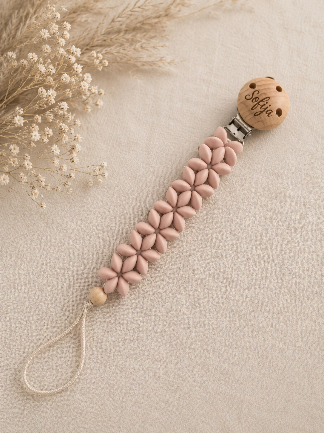 Personalizirano držalo za dudo (pacifier clip)