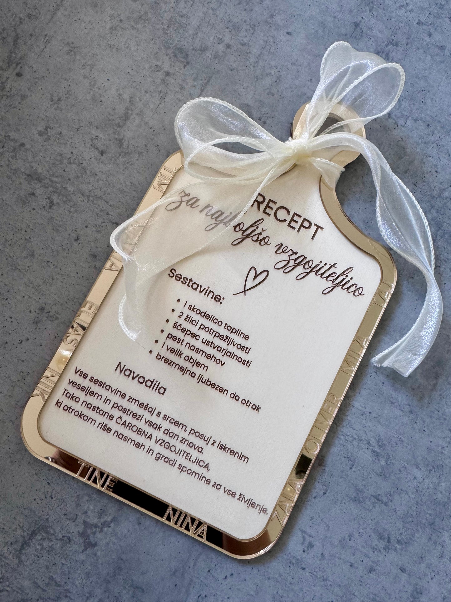 Recept za najboljšo vzgojiteljico