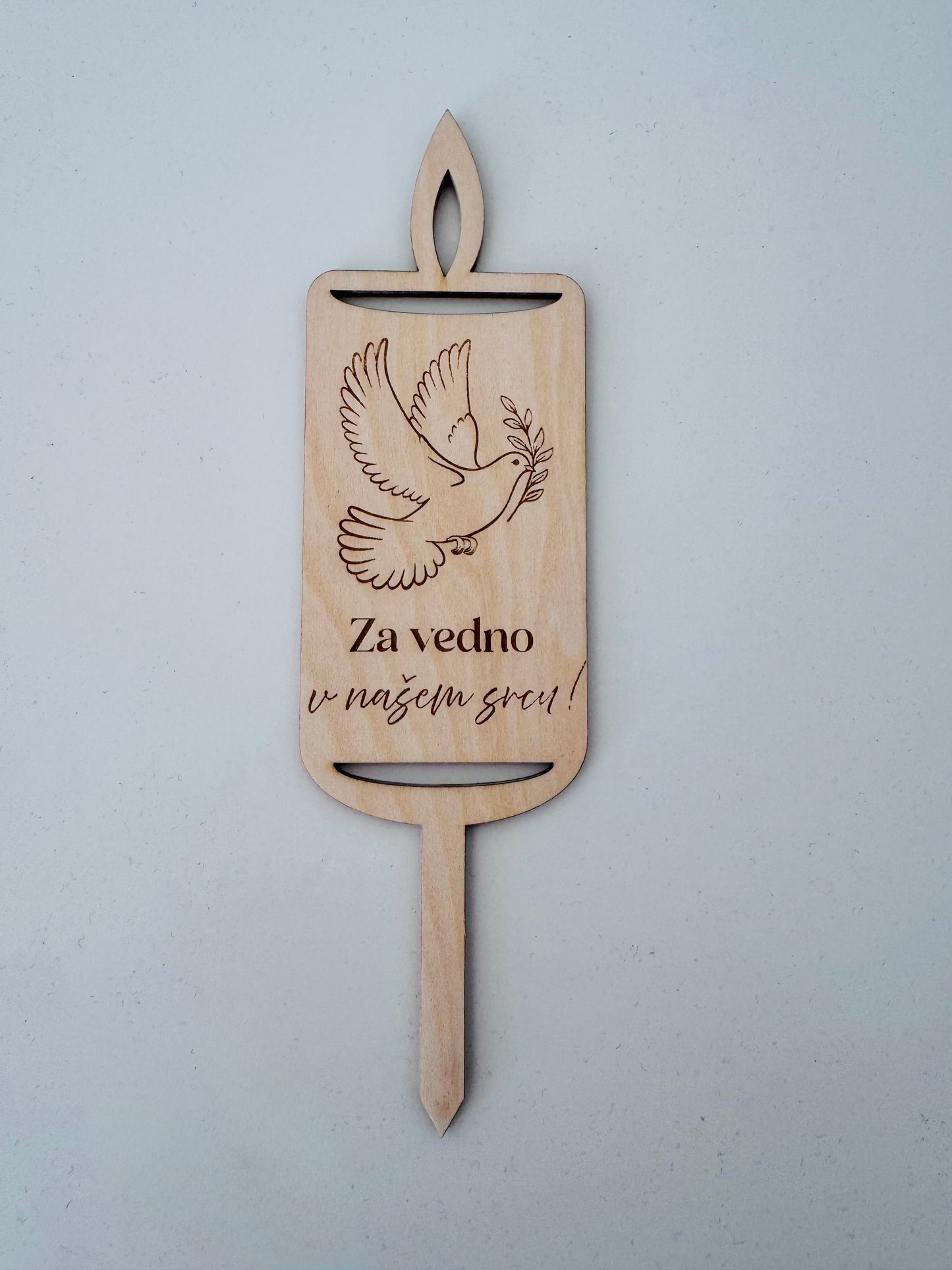 Lesene sveče - različni motivi
