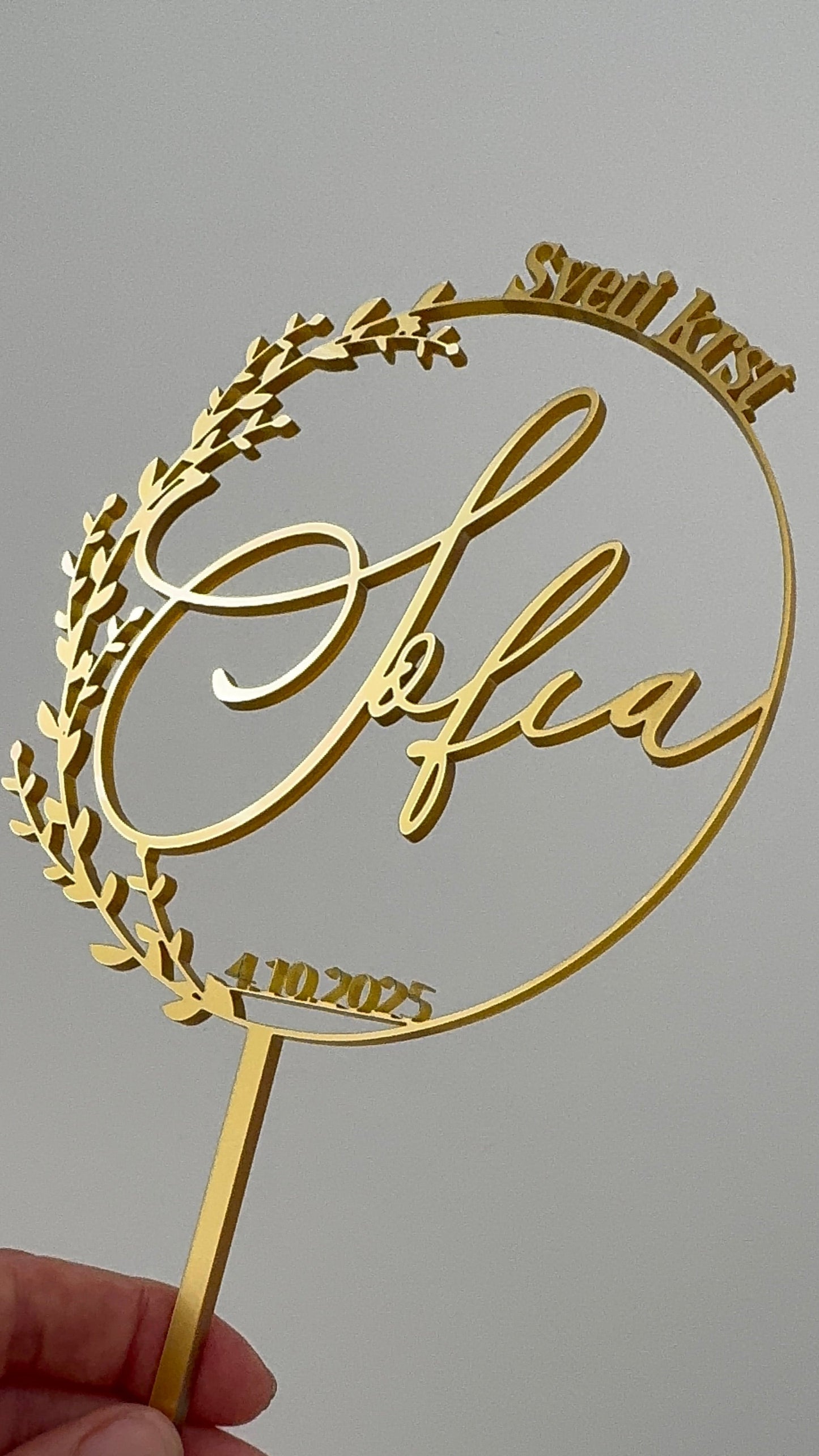 Cake topper "Goldy"