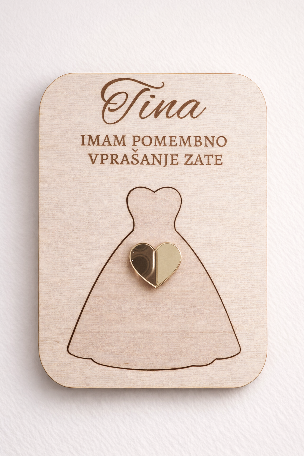 Personalizirana tablica “Boš moja poročna priča”