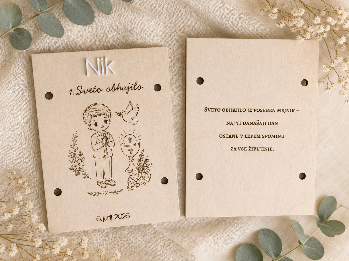 Personalizirana čestitka za 1. Sveto obhajilo
