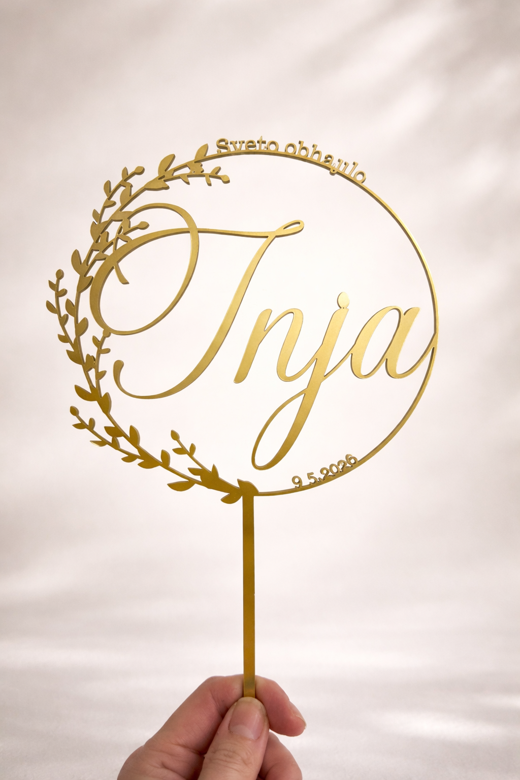 Cake topper "Goldy"