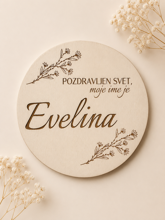 Oznanitvena tablica "Pozdravljen svet 1"