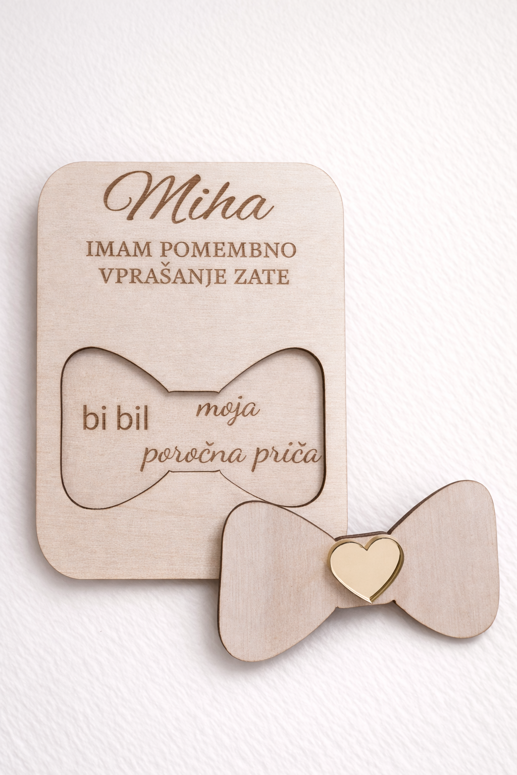 Personalizirana tablica “Boš moja poročna priča”