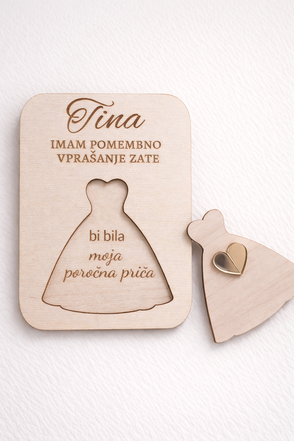 Personalizirana tablica “Boš moja poročna priča”