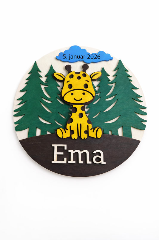 Stenska dekoracija “Žirafa”