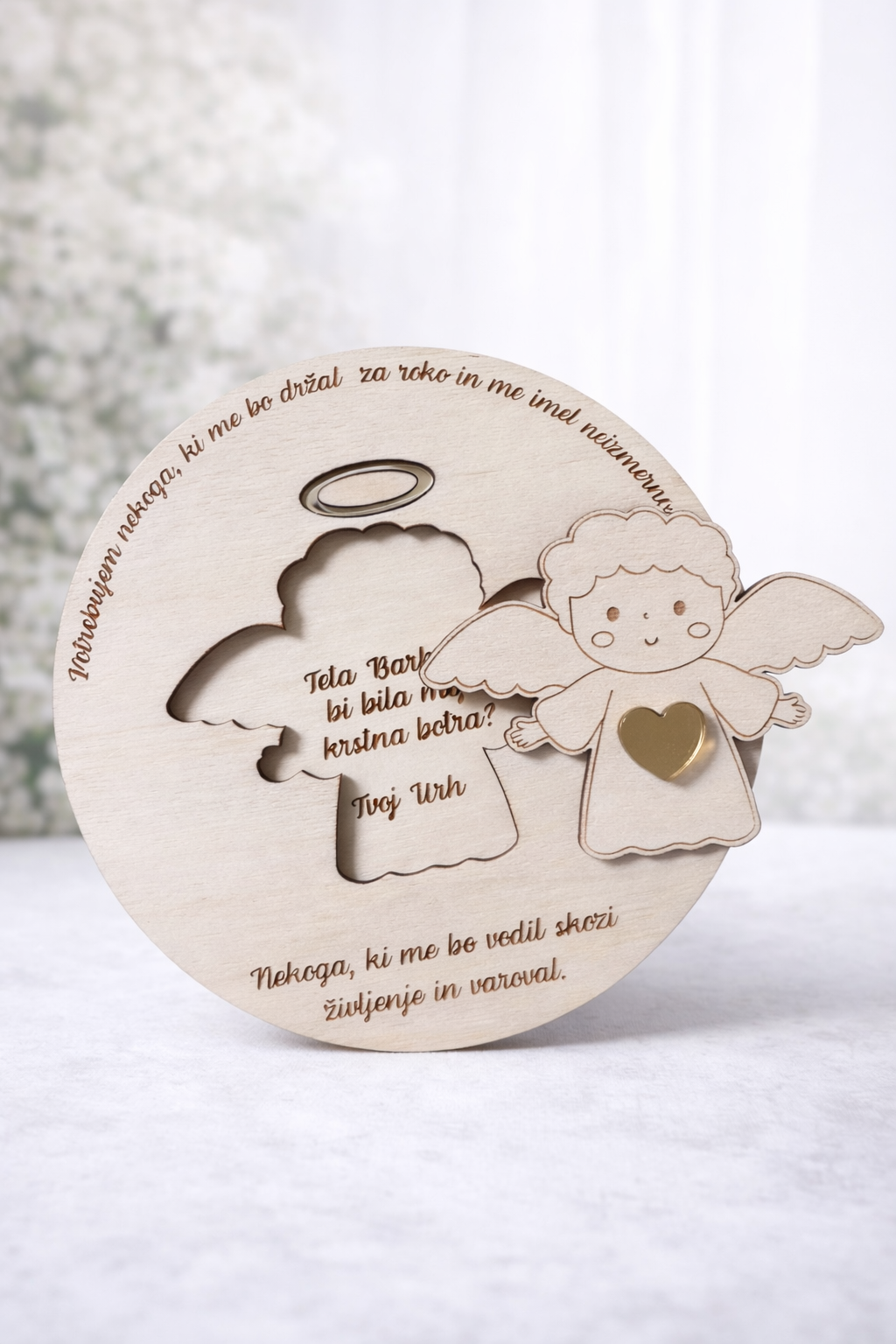 Personalizirana krstna tablica – Boš moj boter