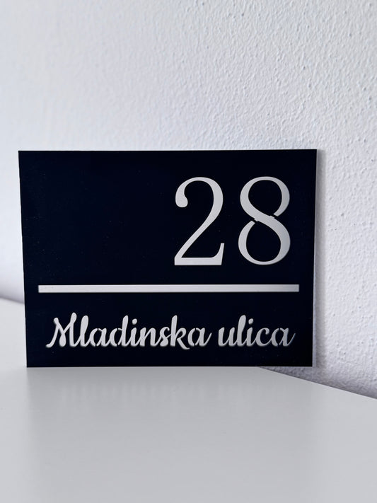 Hišna številka “Classica”