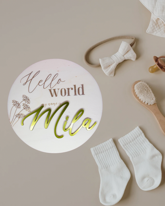 Oznanitvena tablica “Hello World”